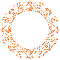 Beautiful flower art and mandala vector design