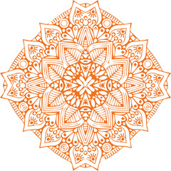 Beautiful flower art and mandala vector design