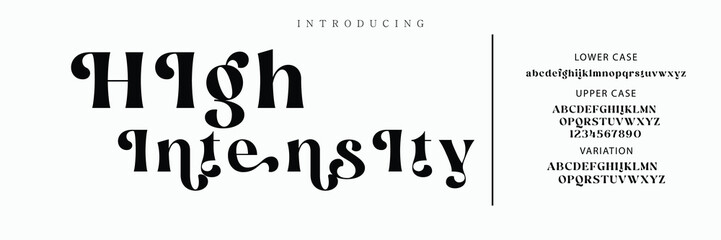 Luxury wedding alphabet font. Typography decorative elegant classic lettering serif fonts vintage retro for logo.