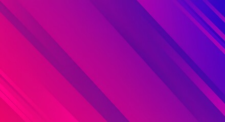 Fototapeta premium Vibrant pink purple gradient diagonal stripes background, concept for graphic design, digital art and modern technology