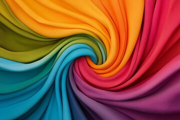 Vibrant Swirling Colors Transitioning from Warm to Cool Hues