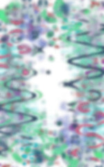 An abstract transparent psychedelic wavy vignette border design element.