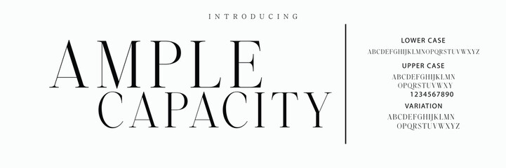 Luxury wedding alphabet font. Typography decorative elegant classic lettering serif fonts vintage retro for logo.