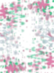 An abstract transparent psychedelic wavy vignette border design element.