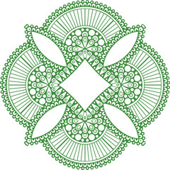 Beautiful flower art and mandala vector design