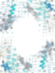 Obraz premium An abstract transparent psychedelic wavy vignette border design element.