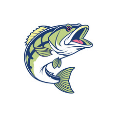 Cartoon Largemouth Bass