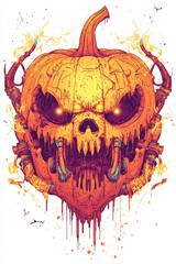 Jack o lantern illustration