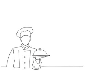 chef with menu