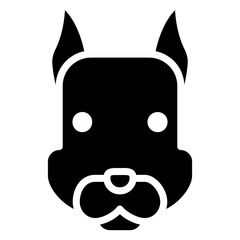 Squirrel Glyph Icon, Black And White Glyph Icon Symbol