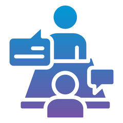 Obraz premium Job Interview Icon