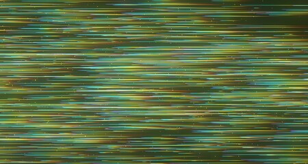 Abstract Green Background with Horizontal Light Streaks