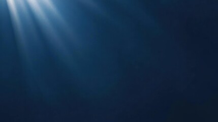 Fototapeta premium Deep Blue Rays: An Underwater Light Show