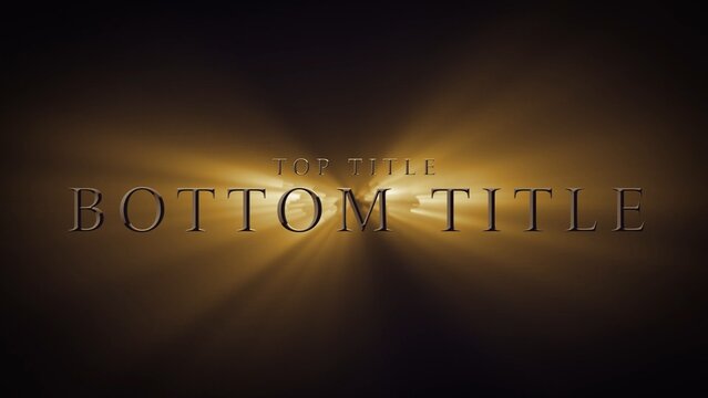 Mysterious Strange Superhero Intro Title