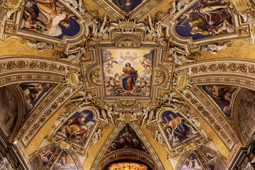 Il Battistero nella Basilica di Santa Maria Maggiore. Roma, Italia