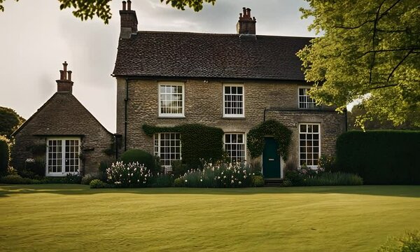 English house in the English countryside.
