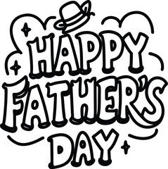happy fathers day art and illustrator eps