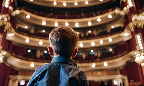 Child in an opera house.