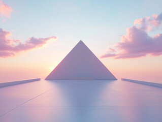 pyramid in the sunset