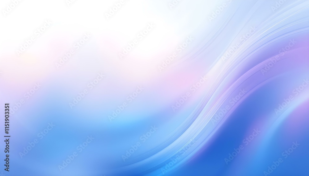 Aufkleber Blue abstract lines swoosh wave smooth wave border background wave blue flow. An elegant blue wave swirls the background. Abstract color gradient fluidity background design. Abstract futuristic motion