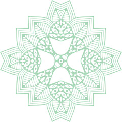 Beautiful flower art and mandala vector design