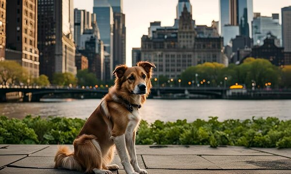 Dog in NY City.