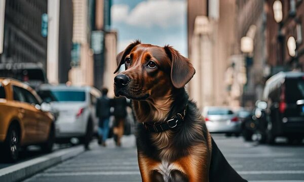 Dog in NY City.