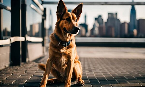 Dog in NY City.