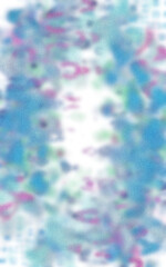 An abstract transparent psychedelic wavy vignette border design element.