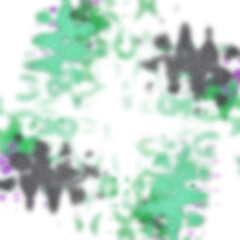 An abstract transparent psychedelic wavy vignette border design element.