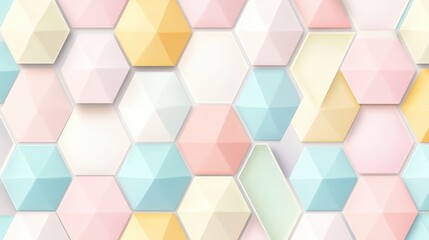 Pastel Hexagon Pattern Background