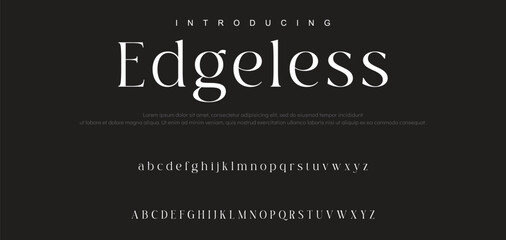 Luxury serif font in modern style. Elegant wedding alphabet letters font and number. Typography Luxury classic lettering serif fonts decorative vintage retro logo