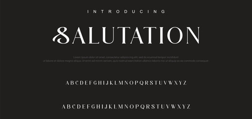 Luxury serif font in modern style. Elegant wedding alphabet letters font and number. Typography Luxury classic lettering serif fonts decorative vintage retro logo