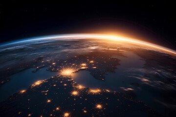 earth and sun