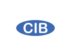 CIB logo design vector template. CIB