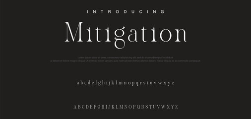 Luxury wedding alphabet font. Typography decorative elegant classic lettering serif fonts vintage retro for logo.