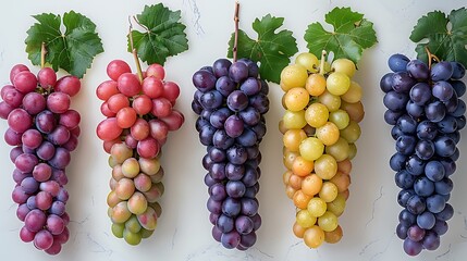 red and yellow grapes