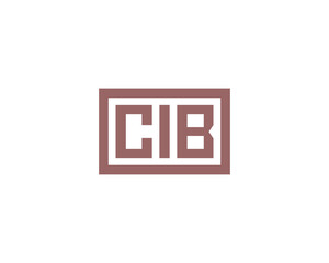 CIB logo design vector template. CIB