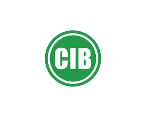 CIB logo design vector template. CIB
