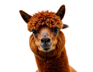 alpaca isolated on white background