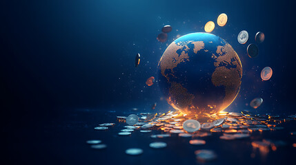 Global financial growth impact investing in tomorrow's economy digital environment creative viewpoint