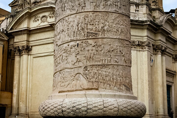 Colonna Traiana. Roma, Italia