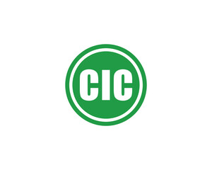 CIC logo design vector template. CIC