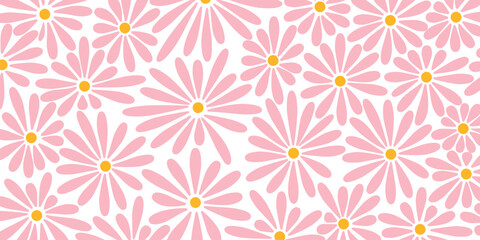Fototapeta premium seamless pattern of abstract flowers 