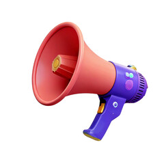 megaphone isolated on white background, transparent PNG