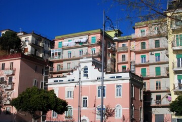 PAESAGGIO URBANO DI SALERNO,ITALIA,20 DICEMBRE 2024.