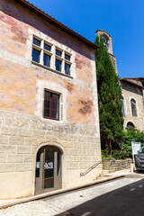Châtillon en Diois, in the Drôme department, southeastern France. Town hall, old mansion built at the end of the 16th century.  One of Most Beautiful Villages of France.