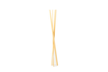Aromatic reed air freshener isolated on white background.Diffuser with natural fruity, floral, spicy aroma.interior scent. Luxury perfume for the home.
