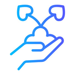 growth gradient icon