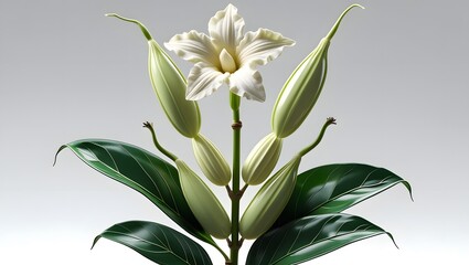 Obraz premium Graceful Anatomy of Vanilla. Lovely View 
